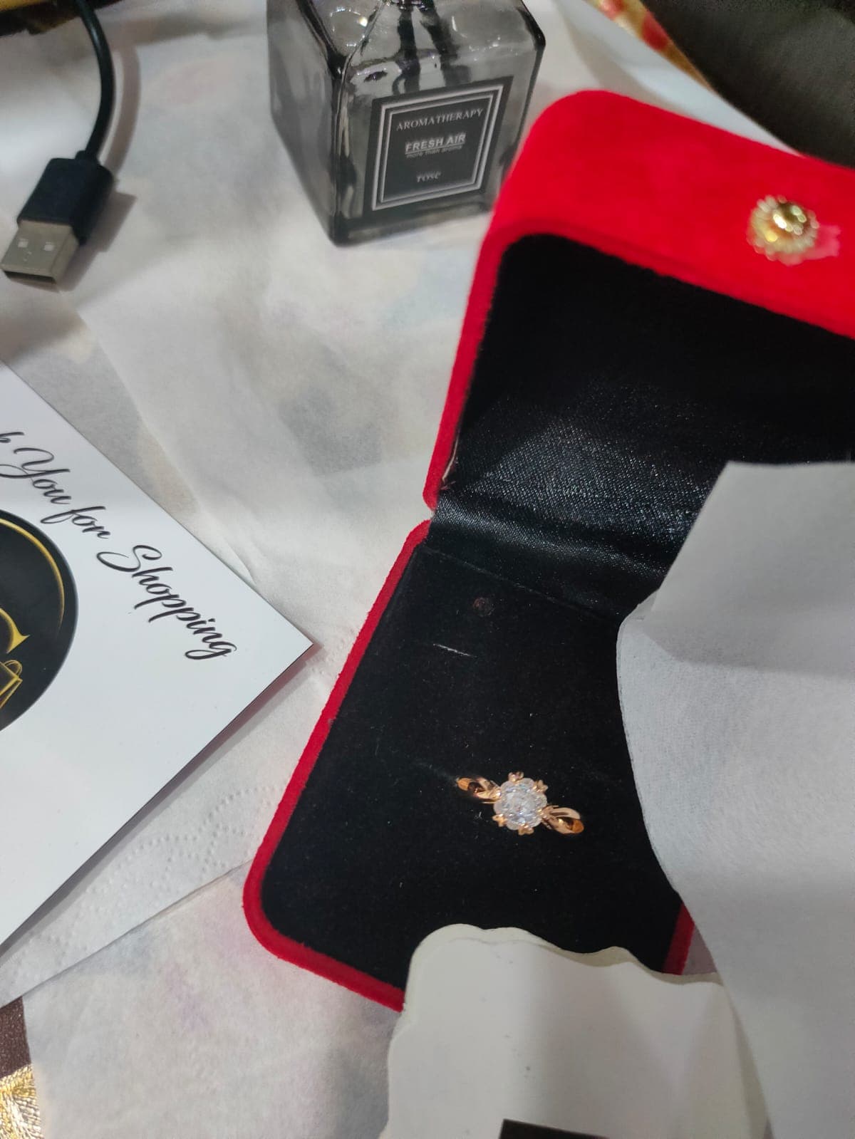Elegent dimond stone ring